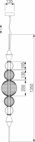 Подвесная люстра F-Promo Velum 2906-5P