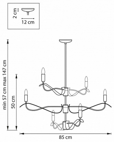 Подвесная люстра Lightstar Ragno 733267