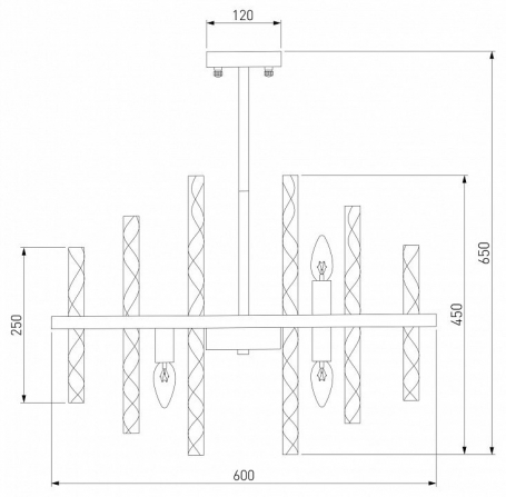 Подвесная люстра SIMPLE STORY 1013 1013-8PL