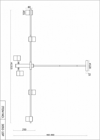 Подвесная люстра F-Promo Chart 3092-10P