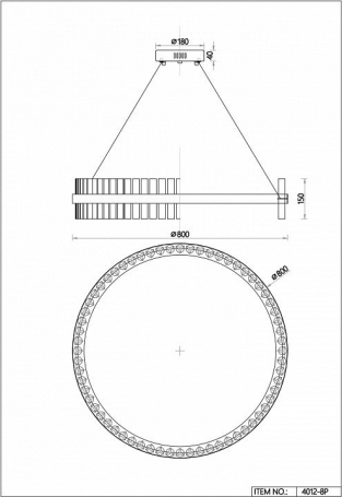 Подвесная люстра Ambrella light Traditional TR5039