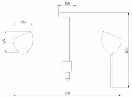 Подвесная люстра Eurosvet Arrista 60130/6 хром Smart