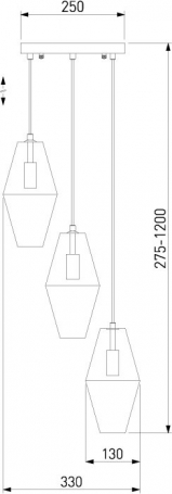 Подвесной светильник Eurosvet Prism 50236/3