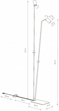 Торшер Nowodvorski Mono 7715