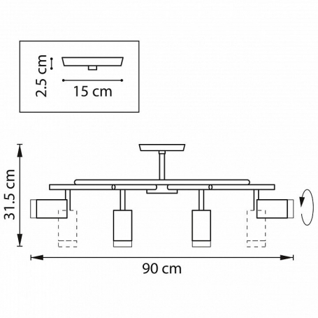 Подвесная люстра Lussole LSP-8455