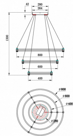 Подвесная люстра ST Luce Legatezza SL1502.403.08