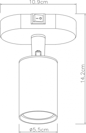Спот Arte Lamp Aquarius A3226AP-1BK