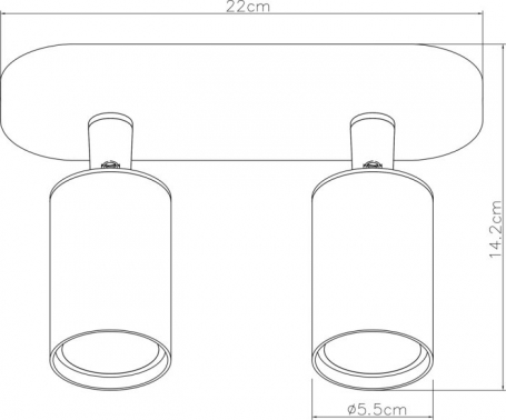 Спот Arte Lamp Aquarius A3226PL-2BK