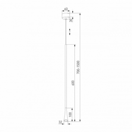 Подвесной светодиодный светильник Elektrostandard Vist 50312 LED a068612