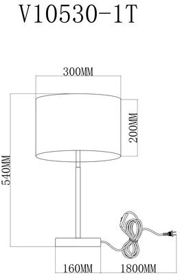 Настольная лампа Moderli Visalia V10530-1T
