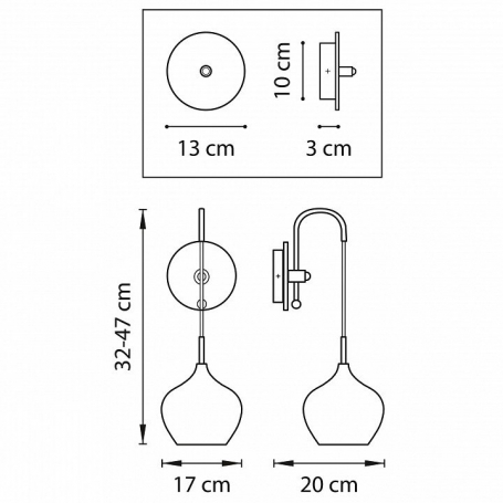 Настенный светодиодный светильник Hiper Formular H043-1