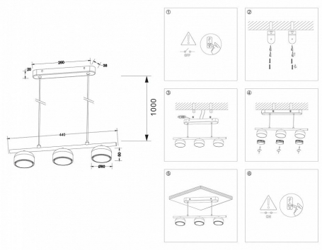 Подвесной светильник Ambrella light Techno Spot Techno TN71034