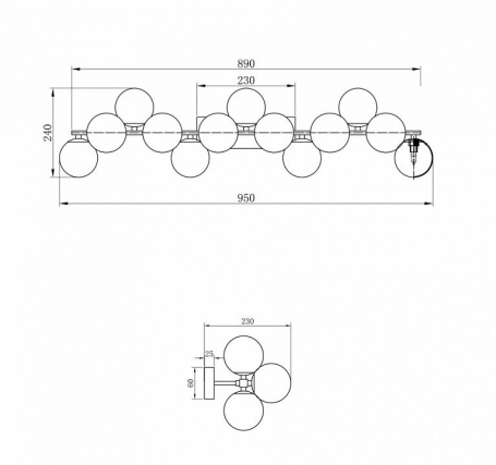 Подвесной светильник Odeon Light Kressa 4992/1A