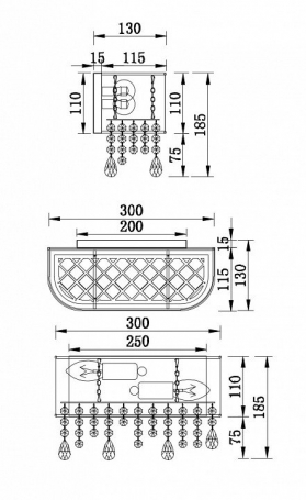 Настенный светильник Odeon Light Buckle 4989/2W