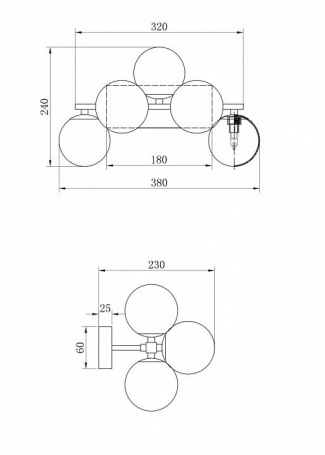 Подвесная люстра Omnilux Oliveri OML-69613-10