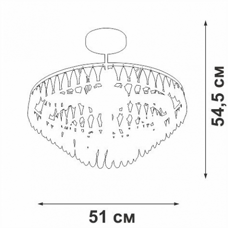 Потолочная люстра  V5352-1/5PL