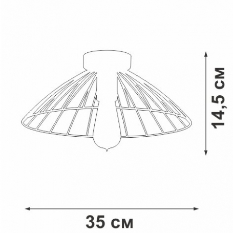 Потолочный светильник Vitaluce V3036-1/1PL