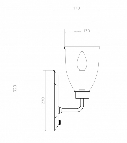 Настенный светильник Covali WL-38007