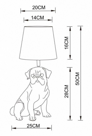 Интерьерная настольная лампа Arte Lamp Bobby A1512LT-1WH
