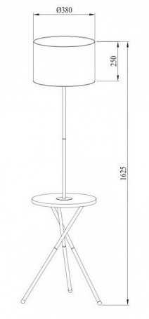 Торшер Arte Lamp Combo A2070PN-1BK