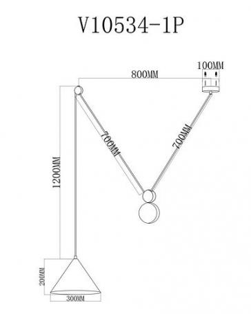 Подвесной светильник Moderli Plano V10534-1P