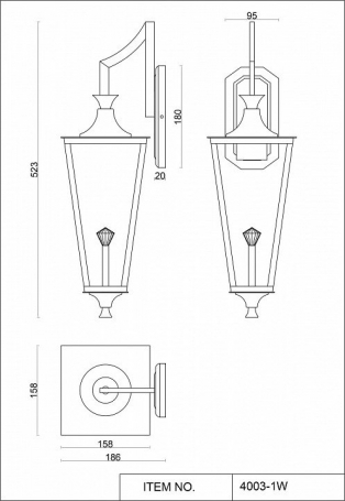 Бра Favourite Lampion 4003-1W