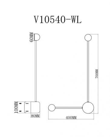 Настенный светодиодный светильник Moderli Provo V10540-WL