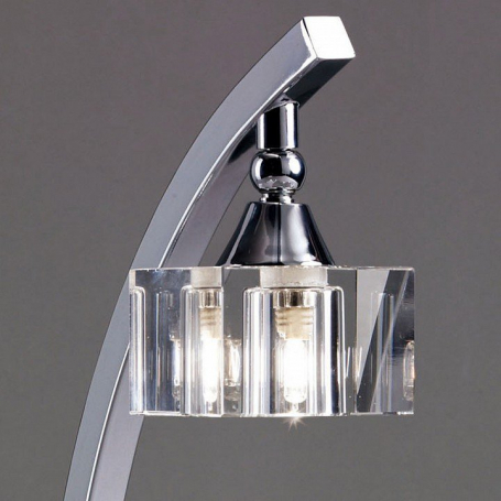 Настольная лампа Mantra Cuadrax Chrome Optical Glass 0964
