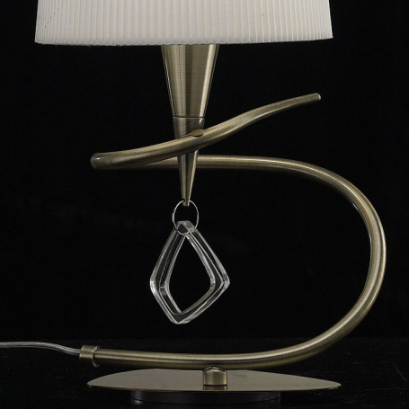 Настольная лампа Mantra Mara Antique Brass - White Shade 1629