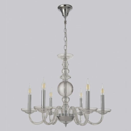 Подвесная люстра Crystal Lux ARABESQUE SP6 CHROME Подвесная люстра Crystal Lux ARABESQUE SP6 CHROME