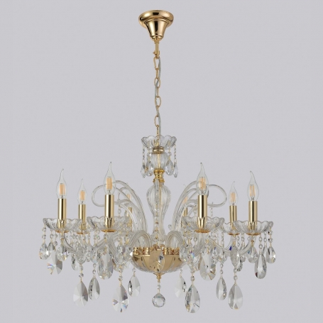 Подвесная люстра Crystal Lux MONICA SP8 GOLD