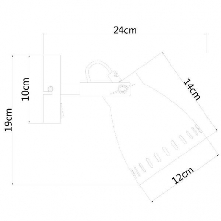 Настенный светильник Arte Lamp Luned A2214AP-1AB
