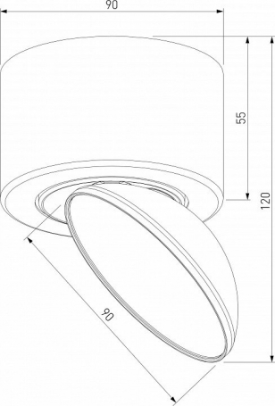 Накладной светильник Elektrostandard Smooth a065461