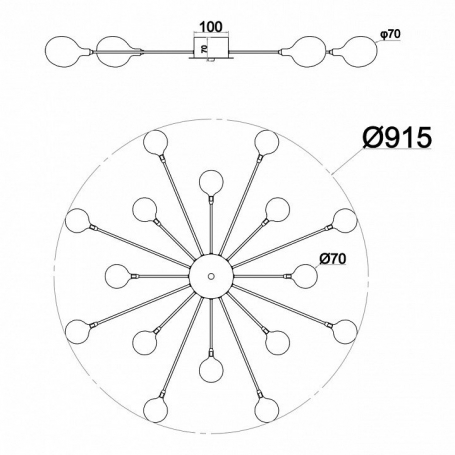 Подвесная люстра MW-Light (МВ-Лайт) София 355014806