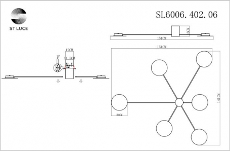 Потолочный светильник ST Luce Tondo SL6006.402.06