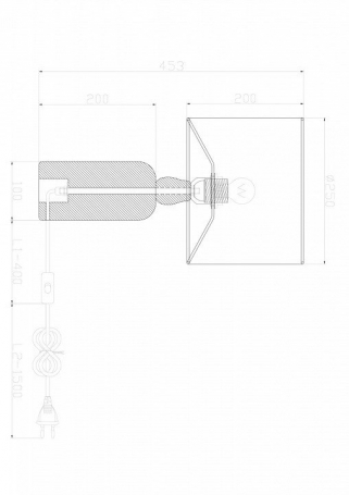 Интерьерная настольная лампа Forest FR5326TL-01W