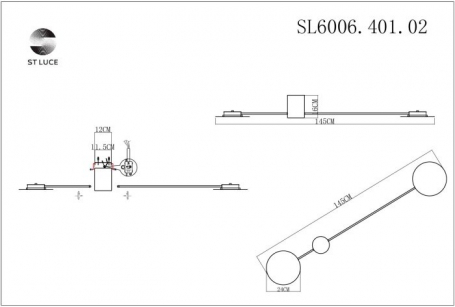 Настенный светильник ST Luce Tondo SL6006.401.02