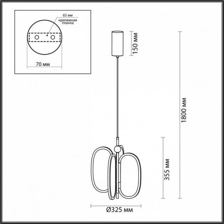 Подвесная люстра Dio DArte Sorrento E 1.1.18.400 G