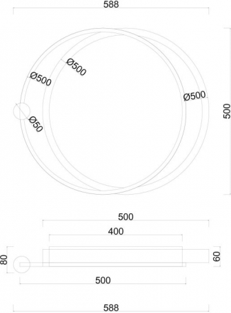 Потолочная люстра Alsafi A2657PL-1WH