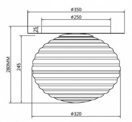 Подвесная люстра Bijout 10067/1800 BK