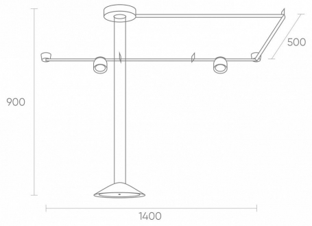 Светильник на штанге ST Luce Zoom ST600.546.12