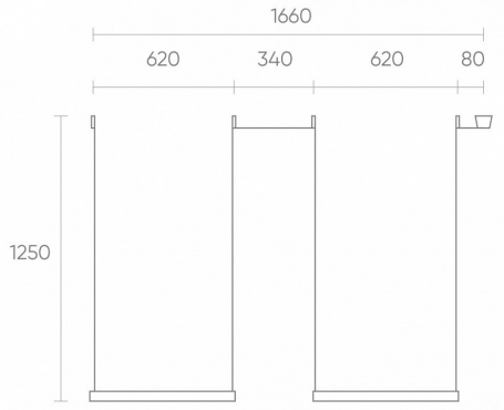 Трековый светильник Lightstar Rullo (214437+592057+202436) R1T437436