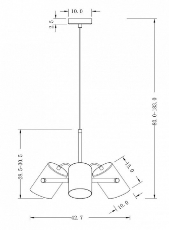 Подвесной светильник Freya Elori FR4004PL-03BBS