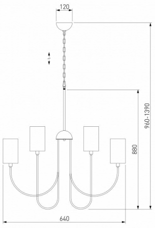 Подвесной светильник Ambrella light Techno Spot XP8122001