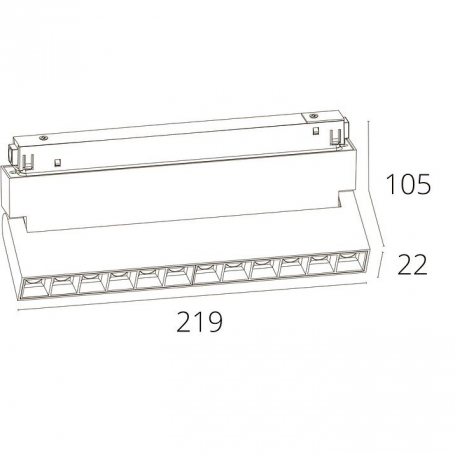 Трековый светильник Arte Lamp Linea A4648PL-1WH