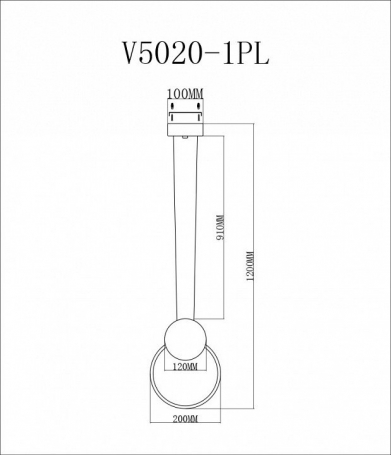 Подвесной светодиодный светильник Moderli Yumi V5020-1PL