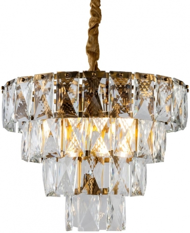 Подвесная люстра DeLight Collection Amazone KG1113P-7 brass/clear