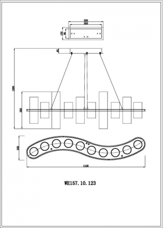 Подвесной светильник Wertmark Paula WE157.10.123