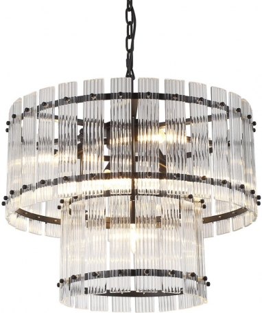 Подвесная люстра DeLight Collection Ruby KG1112P-7 black/clear