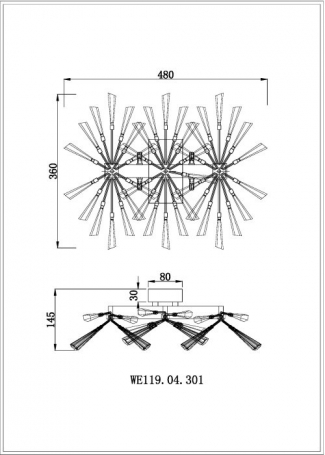 Настенный светильник Wertmark Floriane WE119.04.301